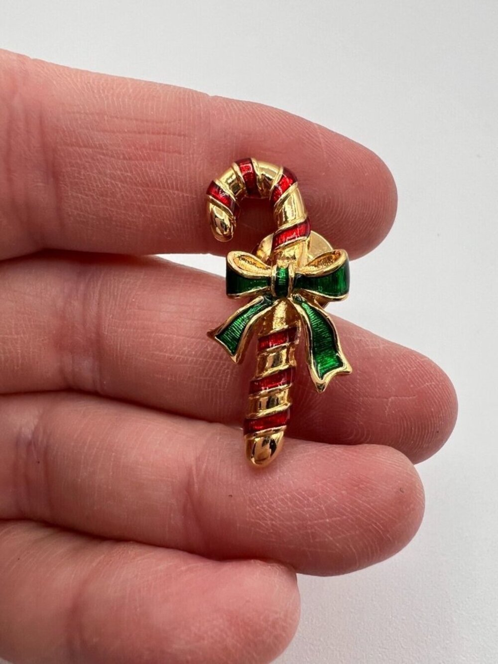 Vintage Christmas Brooches Pins Set of 13 Metal Stone Plastic Unsigned - Picture 16 of 16